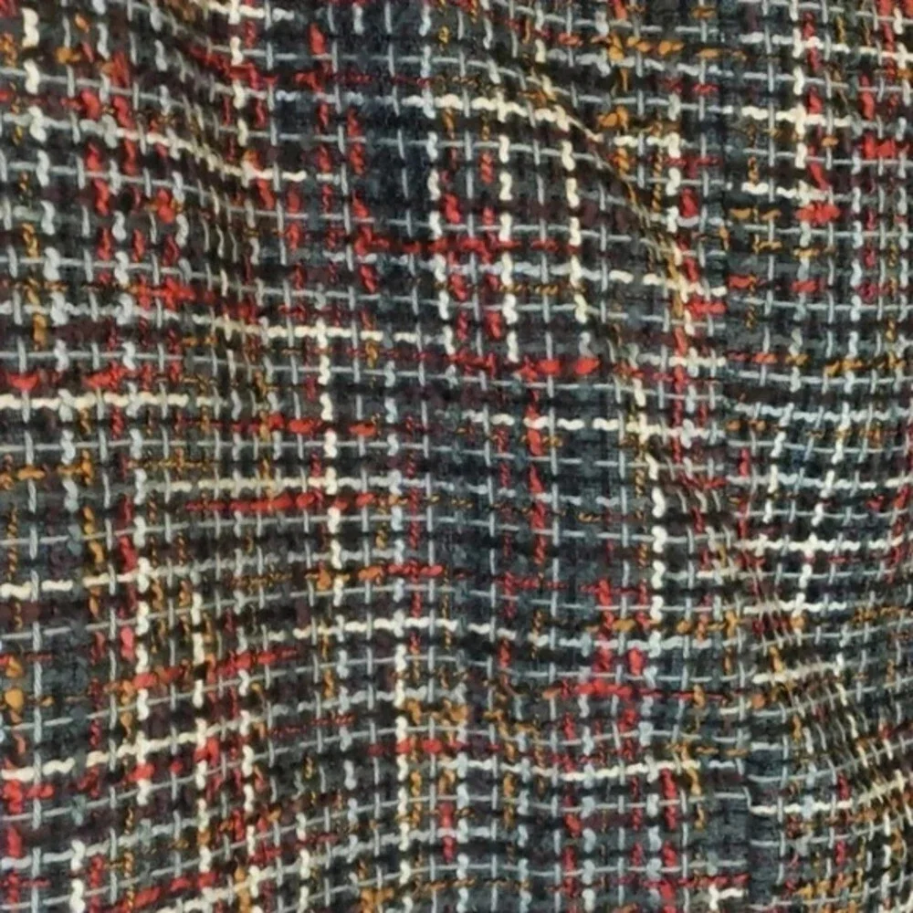 The‎ Limited Mini Skirt 8 Multicolor Tweed Plaid Textured Back Zip Pencil Skirt